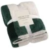 B&M Highland Green Check Sherpa Doublesided Throw -Home Accessories Store 388770 highland green check sherpa throw