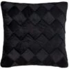 B&M Rubin Black Velvet Basket Weave Cushion -Home Accessories Store 388798 black rubin velvet basket weave cushion