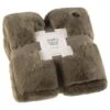 B&M Aspen Faux Fur Throw - Sage 2 B&M Aspen Faux Fur Throw - Sage -Home Accessories Store 388819 aspen faux fur throw sage 4
