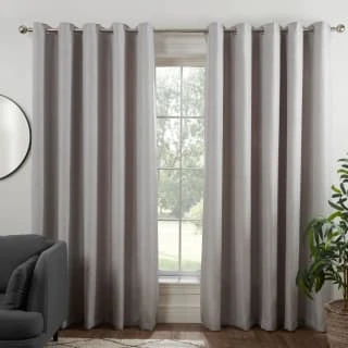B&M Colorado Hopsack Fully Lined Silver Eyelet Curtains 66 X 90" 3 B&M Colorado Hopsack Fully Lined Silver Eyelet Curtains 66 X 90"