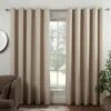 B&M Colorado Hopsack Fully Lined Cream Eyelet Curtains 46 X 54" -Home Accessories Store 388895 388896 388897 388898 388899 colorado eyelet curtain cream 3