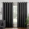 B&M Colorado Hopsack Fully Lined Charcoal Eyelet Curtains 46 X 72" 2 B&M Colorado Hopsack Fully Lined Charcoal Eyelet Curtains 46 X 72" -Home Accessories Store 388905 388906 388907 388908 388909 colorado eyelet curtain charcoal 1