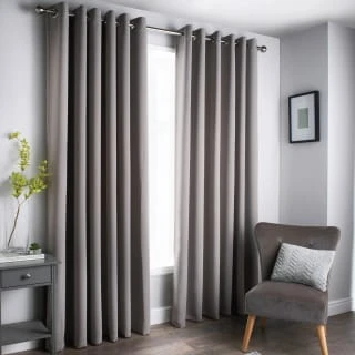 B&M Oxford Grey Black Out Curtains With Eyelets 46 X 54" 3 B&M Oxford Grey Black Out Curtains With Eyelets 46 X 54"