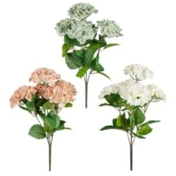 B&M Hydrangea Artificial Flower Bunch - Mink -Home Accessories Store 389095 hydrangea bunche group