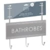 B&M Over The Door Bathroom Plaque - Bathrobes -Home Accessories Store 389254 overdoor bathroom plaque 3 hook bathrobes 2