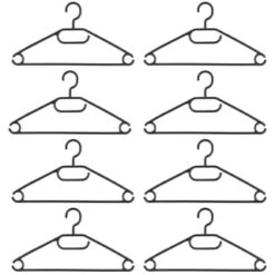 B&M Swivel Hook Hangers 8pk - Black 7 B&M Swivel Hook Hangers 8pk - Black -Home Accessories Store 389262 home organisation 8pk swivel hook hangers black 2