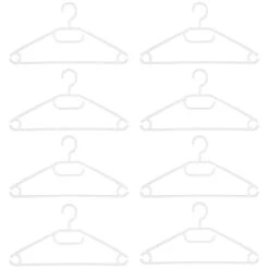 B&M Swivel Hook Hangers 8pk - White -Home Accessories Store 389279 home organisation 8pk swivel hook hangers white 2