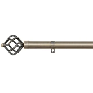 B&M Antique Brass Mace Curtain Pole 70 - 120cm 4 B&M Antique Brass Mace Curtain Pole 70 - 120cm - Image 2