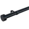 B&M Black Stud End Curtain Pole 70 - 120cm -Home Accessories Store 390236 390237 black stud end pole 2