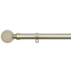 B&M Shiny Gold Orb Curtain Pole 70 - 120cm -Home Accessories Store 390239 390240 shiny gold orb round curtain pole