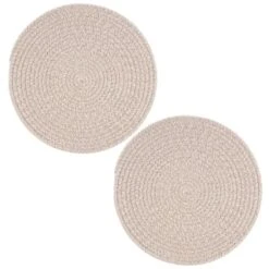 B&M Cotton Woven Placemats 2pk -Home Accessories Store 390337 2pk cotton woven placemats natural 2