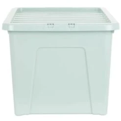 B&M Storage Box With Lid 60L - Sage 10 B&M Storage Box With Lid 60L - Sage -Home Accessories Store 391388 sage 60l storage box 2