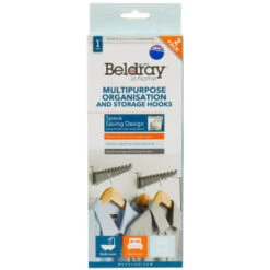 Beldray Multi-Purpose Organisation Hooks 2pk -Home Accessories Store 392146 beldray 2 pack multipurpose organisation and storage hooks 5