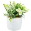 Bloom Mixed Flowers In Pot - White -Home Accessories Store 392829 mixed flowers in pot cream