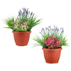 Bloom Flowers In Large Planter - Light Pink -Home Accessories Store 392831 flowers in large planter group