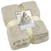 Home Essentials Teddy TV Blanket - Sage -Home Accessories Store 393430 home essentials teddy tv blanket sage 2