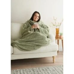 Home Essentials Teddy TV Blanket - Sage 11 Home Essentials Teddy TV Blanket - Sage -Home Accessories Store 393430 home essentials teddy tv blanket sage