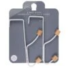 B&M Wood Double Over The Door Hooks 2pk -Home Accessories Store 393905 2pk wood double over the door hooks