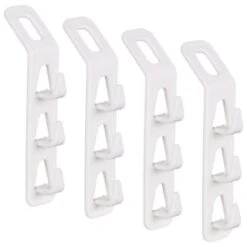 B&M Space Saving Hanger Organisation Hooks 4pk -Home Accessories Store 393906 space saving hanger organisation hooks 4
