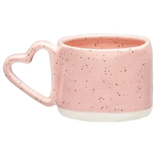 B&M Heart Handle Speckled Mug 3 B&M Heart Handle Speckled Mug