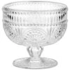 B&M Embossed Glass Dessert Bowl 1 B&M Embossed Glass Dessert Bowl -Home Accessories Store 394424 glass embossed dessert bowl clear