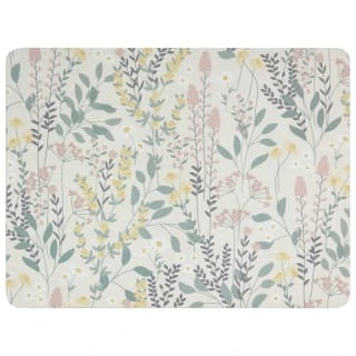 B&M Floral Placemat & Coaster Set 8pc 4 B&M Floral Placemat & Coaster Set 8pc - Image 2