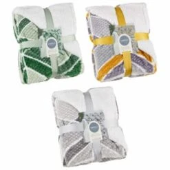 B&M Simply Geo Waffle Throw - Ochre 11 B&M Simply Geo Waffle Throw - Ochre -Home Accessories Store 394916 394917 394920 simply geo waffle throw group 2