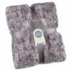 B&M Simply Two Tone Teddy Throw - Grey -Home Accessories Store 394926 simply two tone teddy throw grey