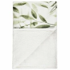 Winston Green Leaf Sherpa Throw -Home Accessories Store 394948 winston leaf sherpa throw green 2