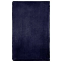 Navy Coral Fleece Throw -Home Accessories Store 394951 navy coral fleece 3