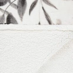 Winston Mono Leaf Sherpa Throw 10 Winston Mono Leaf Sherpa Throw -Home Accessories Store 394976 winston leaf sherpa throw mono 4