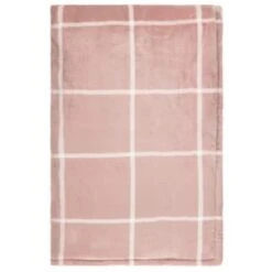 Winston Blush Sherpa Check Throw -Home Accessories Store 394980 winston check throw blush 3