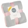 Simply Light Grey & Blush Polar Fleece Throw 2pk 1 Simply Light Grey & Blush Polar Fleece Throw 2pk -Home Accessories Store 395025 simply super soft throws 2pk grey blush