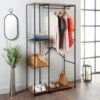 Tromso Garment Rail With Side Shelving -Home Accessories Store 395473 tromso garment rail with side shelving