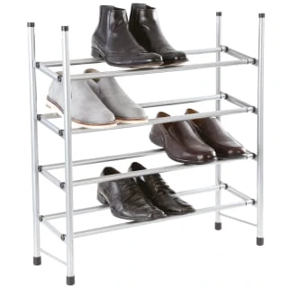 Spaceways 4 Tier Extendable Shoe Rack 3 Spaceways 4 Tier Extendable Shoe Rack