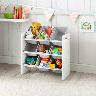 B&M Children's 9 Bin Plastic Storage Unit 3 B&M Children's 9 Bin Plastic Storage Unit