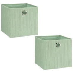 Lokken Cord Storage Cubes 2pk - Sage 8 Lokken Cord Storage Cubes 2pk - Sage -Home Accessories Store 395812 2pk lokken storage cubes sage 4