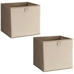 Lokken Velvet Storage Cubes 2pk - Mushroom 8 Lokken Velvet Storage Cubes 2pk - Mushroom -Home Accessories Store 395837 2pk velvet lokken storage cubes mushroom 3