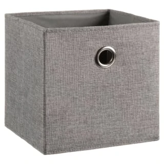Lokken Linen Storage Cubes 2pk - Grey 3 Lokken Linen Storage Cubes 2pk - Grey