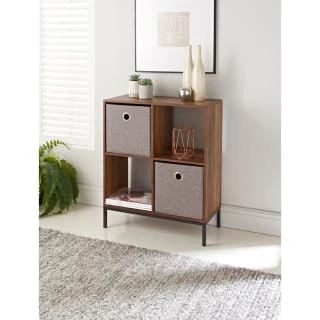 Lokken Linen Storage Cubes 2pk - Grey 6 Lokken Linen Storage Cubes 2pk - Grey - Image 4