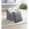 B&M Square Storage Cube - Grey -Home Accessories Store 395863 square cube grey