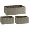 B&M Caen Set Of 3 Paper Rope Baskets - Grey 2 B&M Caen Set Of 3 Paper Rope Baskets - Grey -Home Accessories Store 395868 caen set of 3 paper rope baskets grey 2