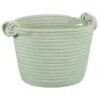 B&M Cara Rope Basket With Handle - Green -Home Accessories Store 395881 cara rope basket green