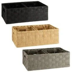 B&M Caen Set Of 3 Paper Rope Baskets - Grey 11 B&M Caen Set Of 3 Paper Rope Baskets - Grey -Home Accessories Store 395883 395868 395869 caen set of 3 paper rope baskets group