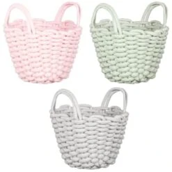 B&M Thick Rope Basket - Pink -Home Accessories Store 395888 thick rope basket main