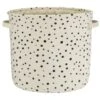 B&M Spot Fabric Basket - Cream -Home Accessories Store 395900 white spot basket