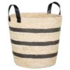 B&M Striped Basket - Mono -Home Accessories Store 395928 mono stripe basket1