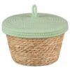 B&M Kendall Basket With Lid - Green 2 B&M Kendall Basket With Lid - Green -Home Accessories Store 395975 kendall basket with lid green 2