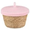 B&M Kendall Basket With Lid - Pink -Home Accessories Store 395976 kendall basket with lid pink 2