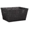 B&M Vannes Heart Cut Out Wicker Basket - Black -Home Accessories Store 395980 heart cut out wicker basket black